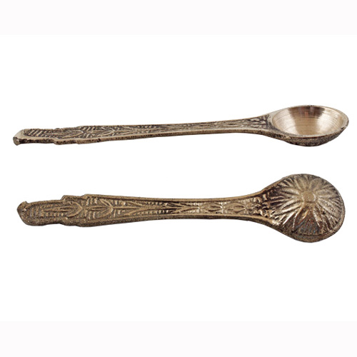 L�ffel zum R�uchern, Weissmetall, L�nge 11 cm